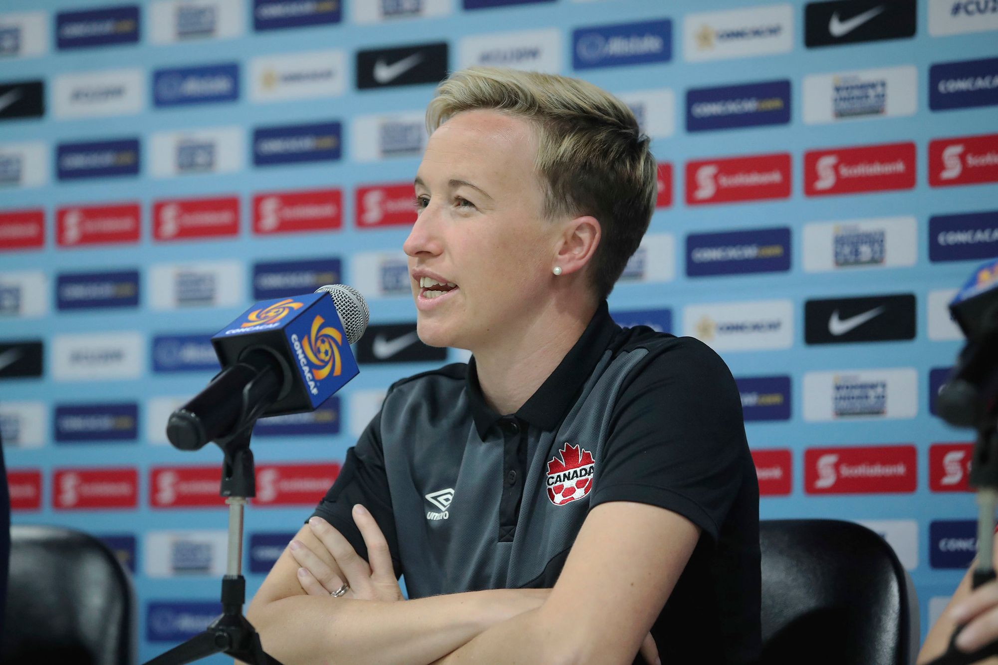 Canadian coach Bev Priestman.